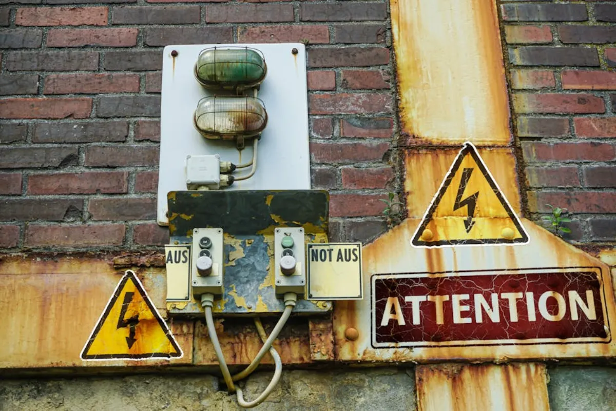 Närbild på elektrikerverktyg och kablar i villa